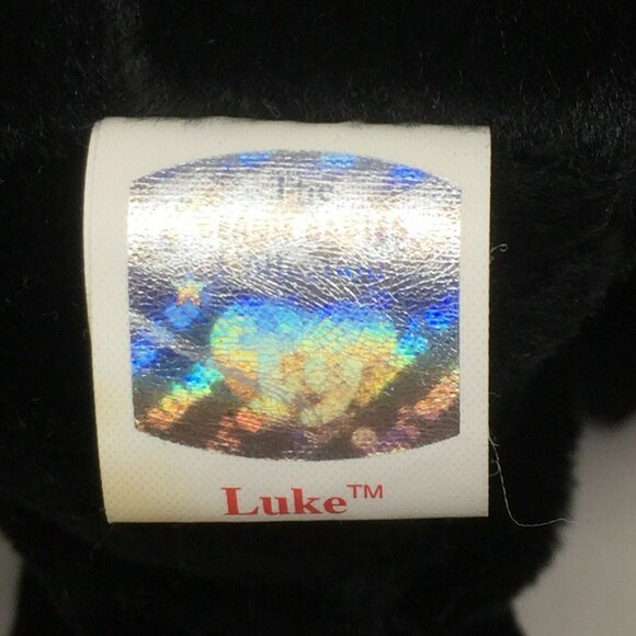 Ty Beanie Baby Luke Black Dog Plush Stuffed Animal Retired W Tag June 15 1998 - Picture 8 of 12